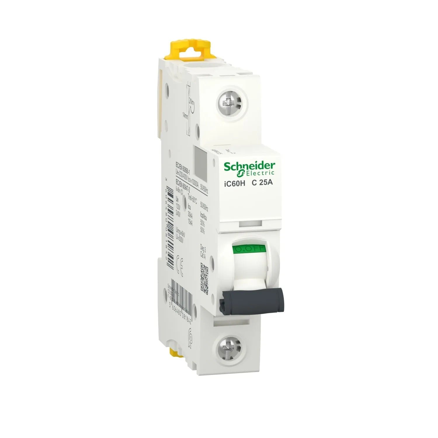 Schneider iC60H 1 Pole Miniature Circuit Breaker 10 kA