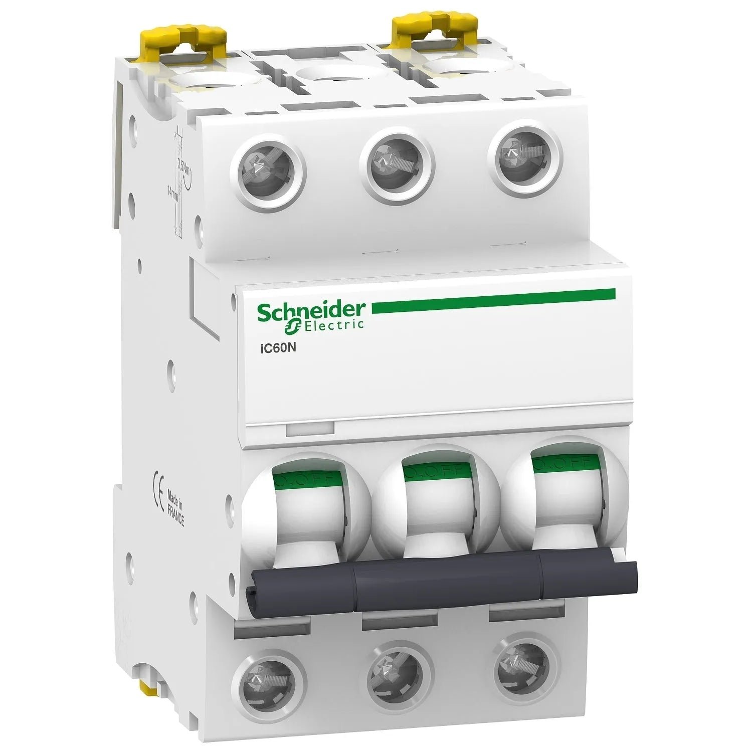 Schneider iC60N 3 Pole Miniature Circuit Breaker 6 KA - 10 kA
