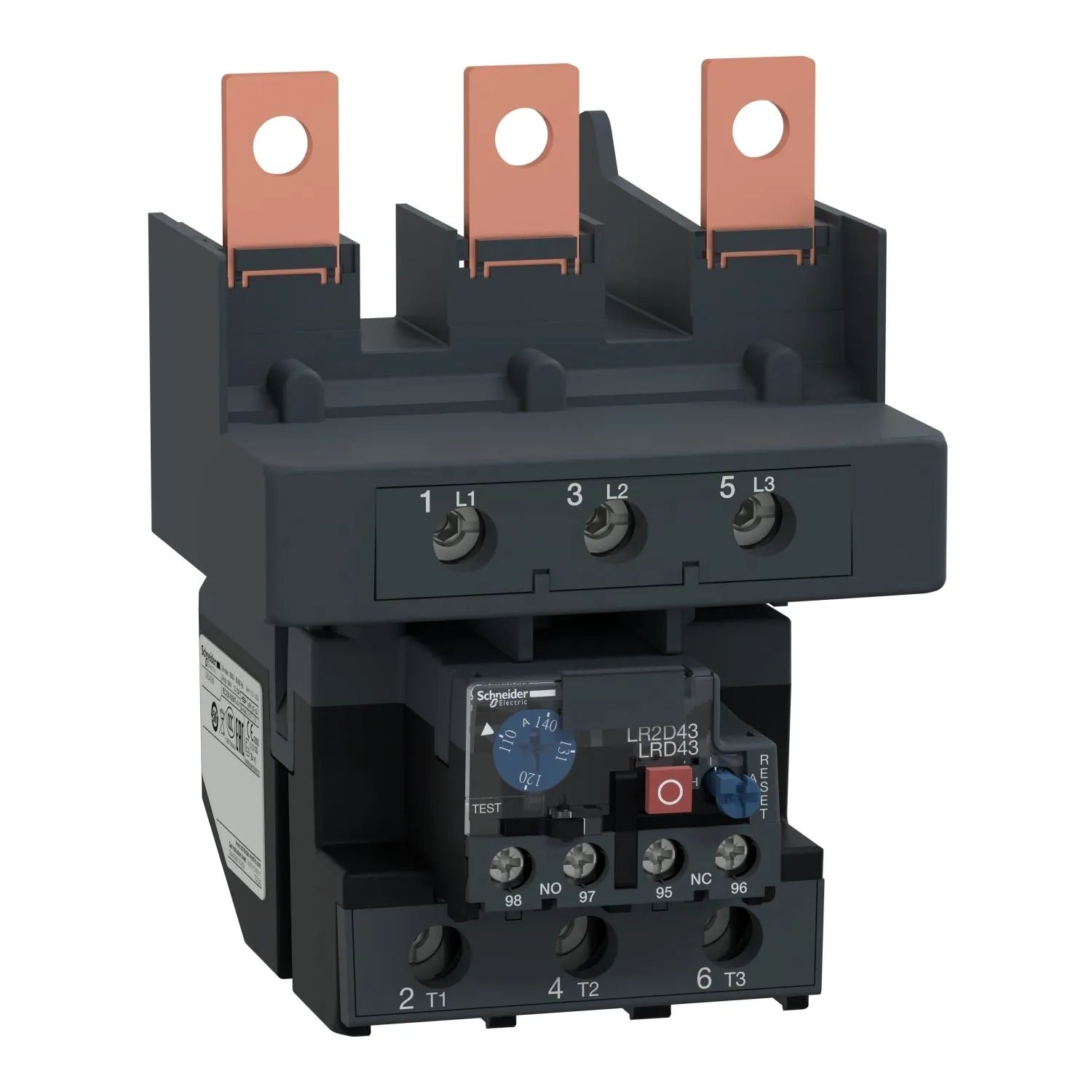 Schneider LRD4369 TeSys Deca Thermal Overload Relay - 110-140 A